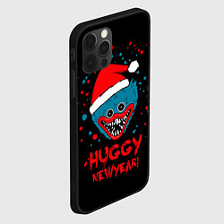 Чехол для iPhone 12 Pro Huggy New Year - Poppy Playtime новогодний Хагги В, цвет: 3D-черный — фото 2