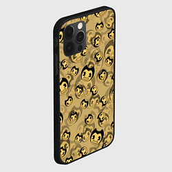 Чехол для iPhone 12 Pro PATTERN BENDY AND THE INK MACHINE, цвет: 3D-черный — фото 2