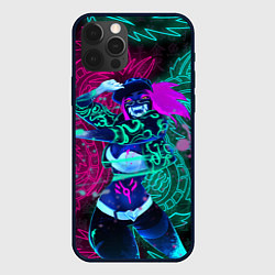 Чехол для iPhone 12 Pro KDA NEON DRAGONS LEAGUE OF LEGENDS НЕОНОВЫЕ ДРАКОН, цвет: 3D-черный