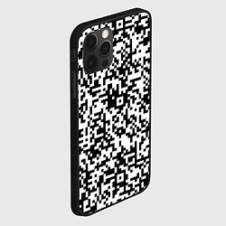 Чехол для iPhone 12 Pro Стиль QR код, цвет: 3D-черный — фото 2