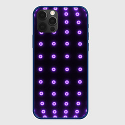 Чехол для iPhone 12 Pro Неоновые кружки, цвет: 3D-тёмно-синий