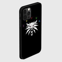 Чехол для iPhone 12 Pro LOGO THE WITCHER, цвет: 3D-черный — фото 2