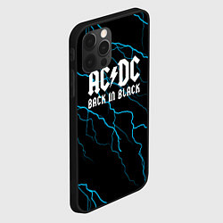 Чехол для iPhone 12 Pro ACDC - Молнии, цвет: 3D-черный — фото 2