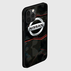 Чехол для iPhone 12 Pro Nissan xtrail, цвет: 3D-черный — фото 2