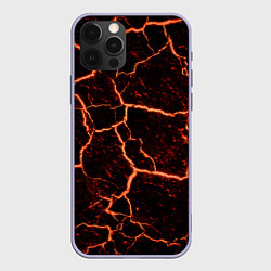 Чехол для iPhone 12 Pro Раскаленная лаваhot lava, цвет: 3D-светло-сиреневый