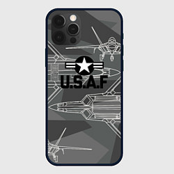 Чехол для iPhone 12 Pro U S Air force, цвет: 3D-черный