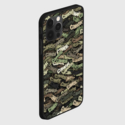 Чехол для iPhone 12 Pro Именной камуфляж Санёк, цвет: 3D-черный — фото 2