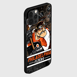 Чехол для iPhone 12 Pro Филадельфия Флайерз, Philadelphia Flyers, цвет: 3D-черный — фото 2