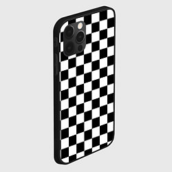 Чехол для iPhone 12 Pro Chess Squares Cubes, цвет: 3D-черный — фото 2