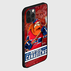 Чехол для iPhone 12 Pro Монреаль Канадиенс, Montreal Canadiens Маскот, цвет: 3D-черный — фото 2