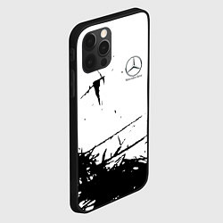 Чехол для iPhone 12 Pro Mercedes текстура, цвет: 3D-черный — фото 2