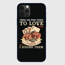 Чехол iPhone 12 Pro Люблю Покер