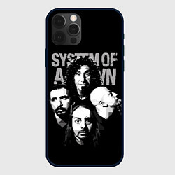 Чехол для iPhone 12 Pro System of a Down рок группа, цвет: 3D-черный