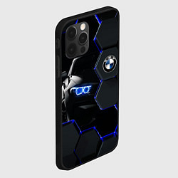 Чехол для iPhone 12 Pro BMW НЕОН СОТЫ, цвет: 3D-черный — фото 2
