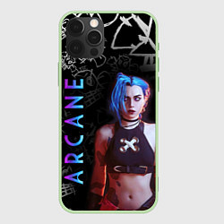 Чехол для iPhone 12 Pro JINX ARCANE, цвет: 3D-салатовый