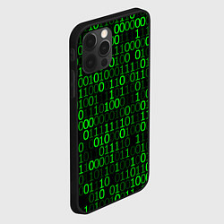 Чехол для iPhone 12 Pro Бинарный Код Binary Code, цвет: 3D-черный — фото 2