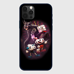 Чехол для iPhone 12 Pro Дьявол, Чашки и Кинг Дайс Cuphead, цвет: 3D-черный