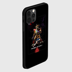 Чехол для iPhone 12 Pro FNAF 9 Security Breach персонажи, цвет: 3D-черный — фото 2