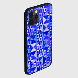 Чехол для iPhone 12 Pro Камуфляж спортивный Призма - Лагуна, цвет: 3D-черный — фото 2
