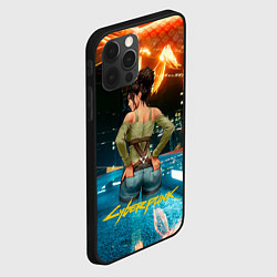 Чехол для iPhone 12 Pro Panam сзади Cyberpunk2077, цвет: 3D-черный — фото 2