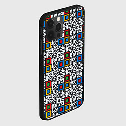 Чехол для iPhone 12 Pro QR код - паттерн, цвет: 3D-черный — фото 2