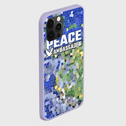 Чехол для iPhone 12 Pro Peace Ambassador Посол мира, цвет: 3D-светло-сиреневый — фото 2