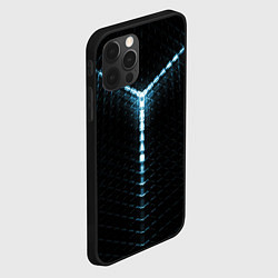 Чехол для iPhone 12 Pro Y - неон, цвет: 3D-черный — фото 2