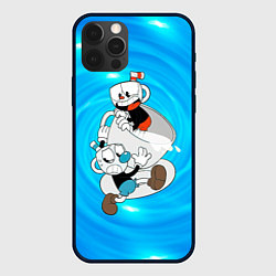 Чехол для iPhone 12 Pro Две чашечки Cupheadг, цвет: 3D-черный