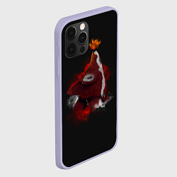 Чехол для iPhone 12 Pro Fox and butterfly, цвет: 3D-светло-сиреневый — фото 2