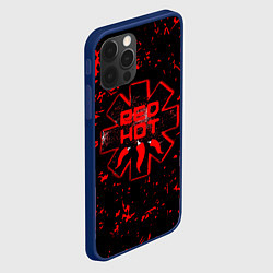 Чехол для iPhone 12 Pro Red Hot Chili Peppers, лого, цвет: 3D-тёмно-синий — фото 2