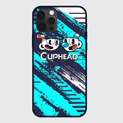 Чехол для iPhone 12 Pro Cuphead две чашечки, цвет: 3D-черный