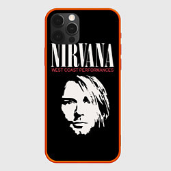 Чехол для iPhone 12 Pro NIRVANA Kurt Cobain, цвет: 3D-красный