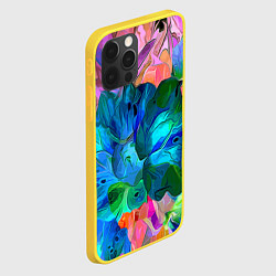 Чехол для iPhone 12 Pro Красочный цветочный паттерн, цвет: 3D-желтый — фото 2
