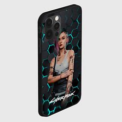 Чехол для iPhone 12 Pro Cyberpunk2077 Джуди, цвет: 3D-черный — фото 2