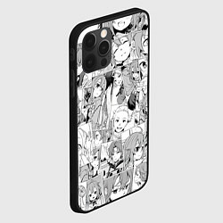 Чехол для iPhone 12 Pro Реинкарнация безработного паттерн, цвет: 3D-черный — фото 2