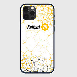 Чехол iPhone 12 Pro Fallout 76 Жёлтая выжженная пустошь