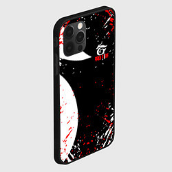 Чехол для iPhone 12 Pro Free Fire брызги, цвет: 3D-черный — фото 2