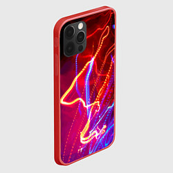 Чехол для iPhone 12 Pro Neon vanguard pattern Lighting, цвет: 3D-красный — фото 2