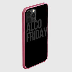 Чехол для iPhone 12 Pro Alco friday, цвет: 3D-малиновый — фото 2