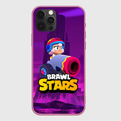 Чехол для iPhone 12 Pro BrawlStars Бонни с пушкой Bonny, цвет: 3D-малиновый