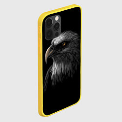 Чехол для iPhone 12 Pro Голова хищного орла, цвет: 3D-желтый — фото 2