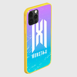 Чехол для iPhone 12 Pro Monsta x neon, цвет: 3D-желтый — фото 2