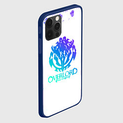 Чехол для iPhone 12 Pro Overlord неоновый логотип, цвет: 3D-тёмно-синий — фото 2