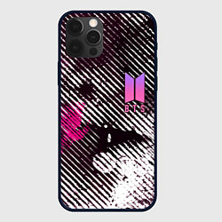 Чехол для iPhone 12 Pro BTS КРАСКА, цвет: 3D-черный