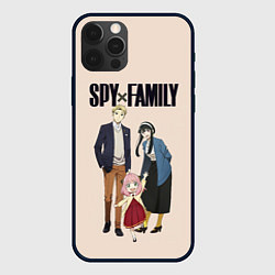 Чехол для iPhone 12 Pro Spy x Family Семья шпиона, цвет: 3D-черный