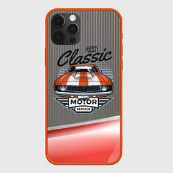 Чехол для iPhone 12 Pro Classic motor sport, цвет: 3D-красный