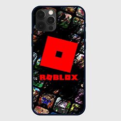 Чехол для iPhone 12 Pro ROBLOX СЮЖЕТЫ И ЛОГОТИП, цвет: 3D-черный
