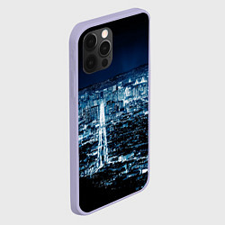 Чехол для iPhone 12 Pro Ночной город night city, цвет: 3D-светло-сиреневый — фото 2