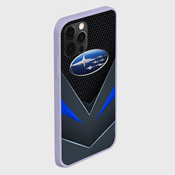 Чехол для iPhone 12 Pro Спортивная броня Subaru, цвет: 3D-светло-сиреневый — фото 2