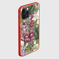 Чехол для iPhone 12 Pro Цветы Ностальгический Весенний Узор, цвет: 3D-красный — фото 2